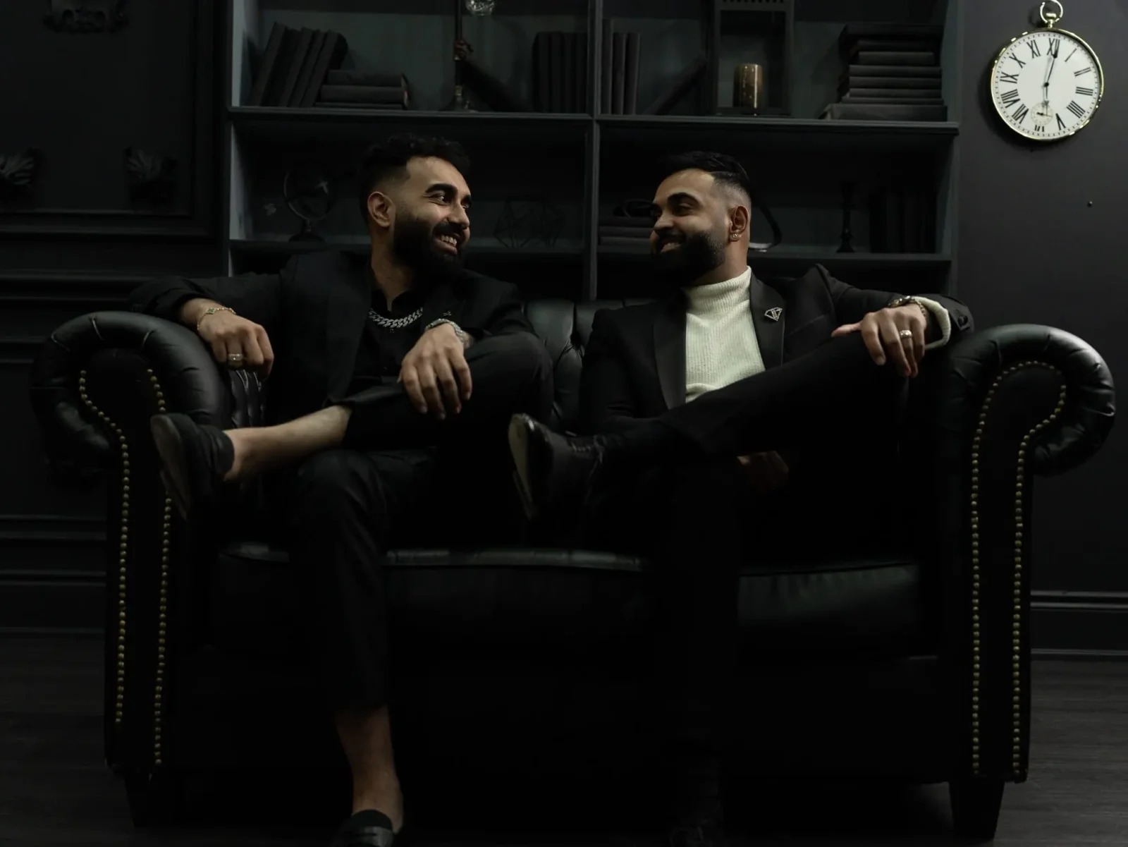 Vishal and Vikram Manjania of Diamond Bros together in their showroom
