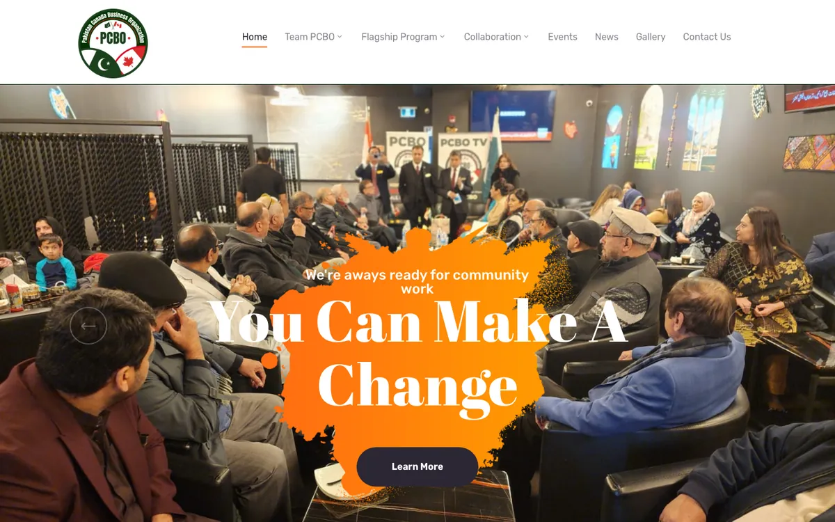 PCBO before the rebuild: the homepage at pcbo.ca, Sep 28, 2026